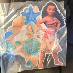 Moana "4" birthday sign